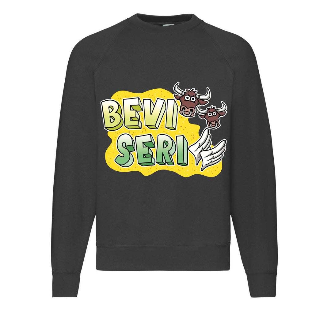 Felpa Classic Uomo Donna REBUS BEVITORI SERIALI ( BS82563258 ) - Gufetto Brand