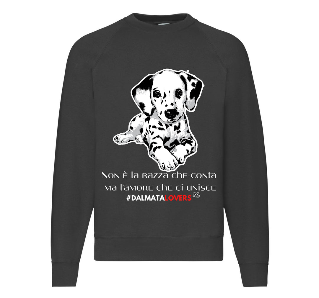 Felpa Classic Uomo Donna DALMATA LOVERS ( DA45908743 ) - Gufetto Brand