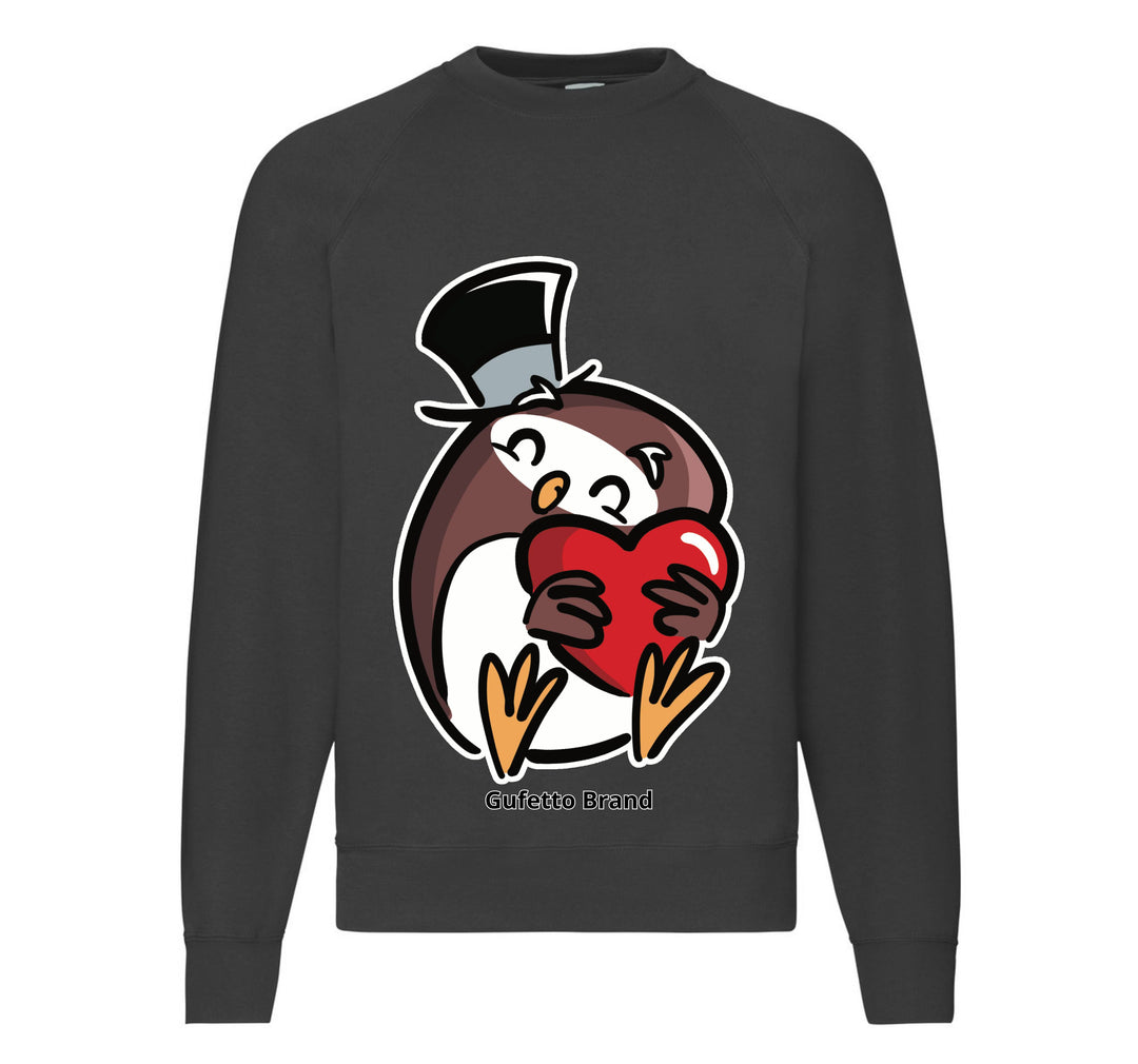 Felpa Classic Uomo Donna GUFETTO CUORE ( GC309811128 ) - Gufetto Brand