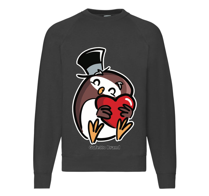 Felpa Classic Uomo Donna GUFETTO CUORE ( GC309811128 ) - Gufetto Brand