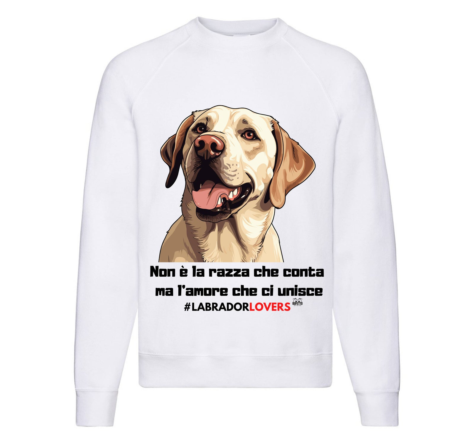 Felpa Classic Uomo Donna LABRADOR LOVERS ( LA89365879 ) - Gufetto Brand