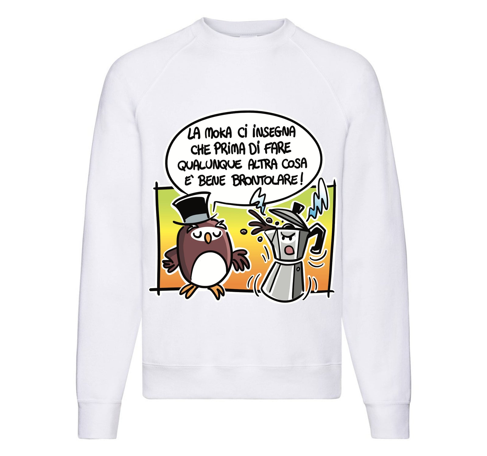 Felpa Classic Uomo Donna LA MOKA ( MO32567458 ) - Gufetto Brand