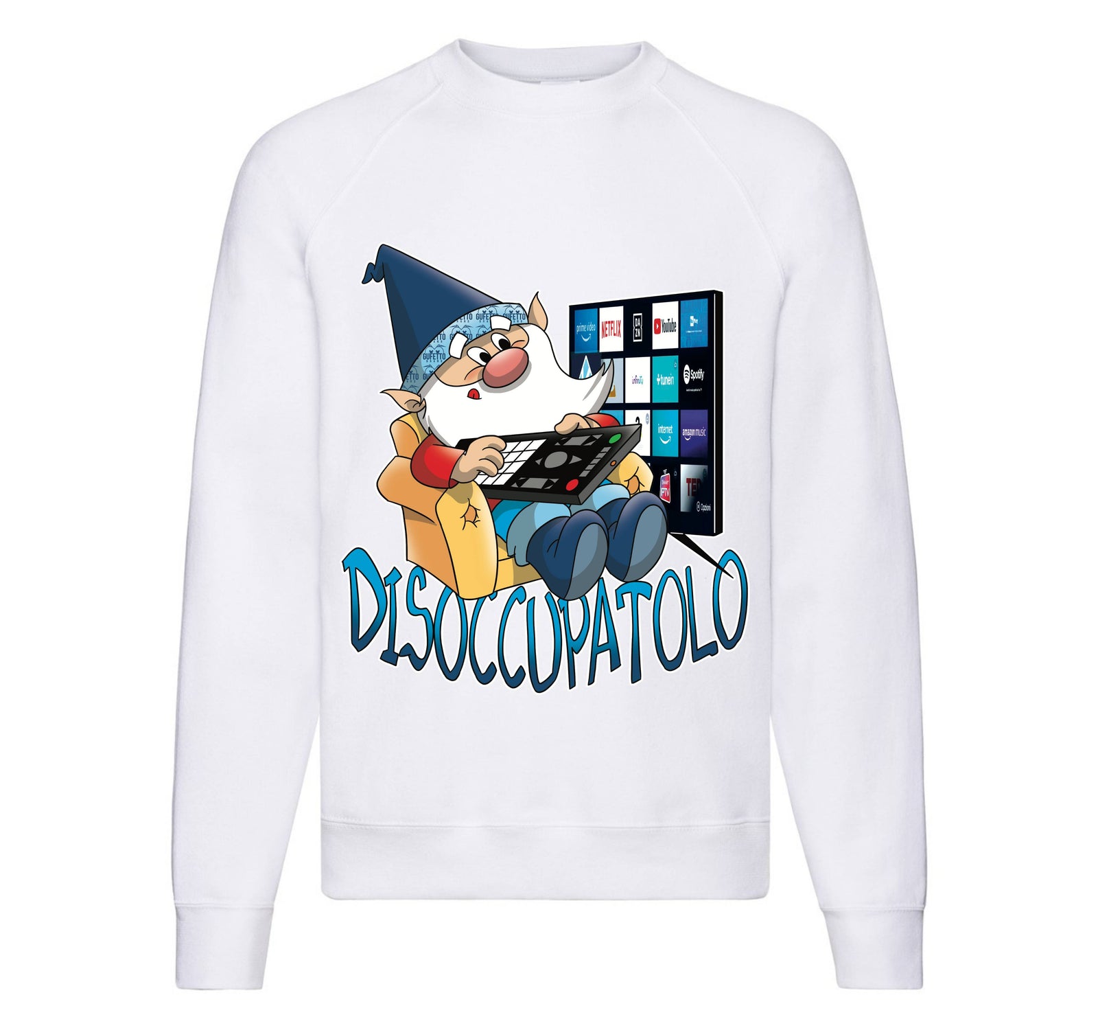 Felpa Classic Uomo Donna DISOCCUPATOLO ( DI1249087 ) - Gufetto Brand