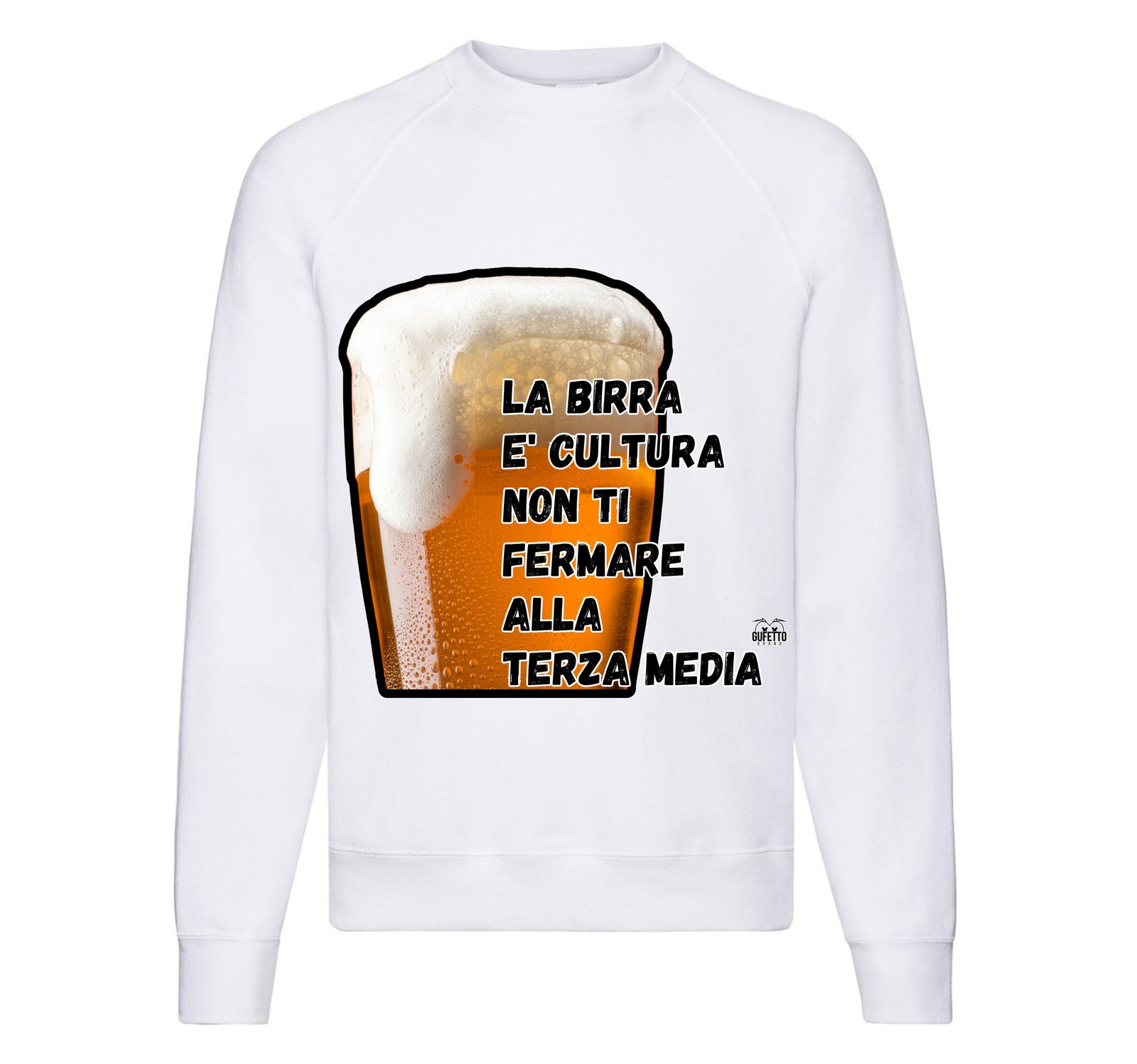 Felpa Classic Uomo Donna TERZA MEDIA ( T33099765  ) - Gufetto Brand