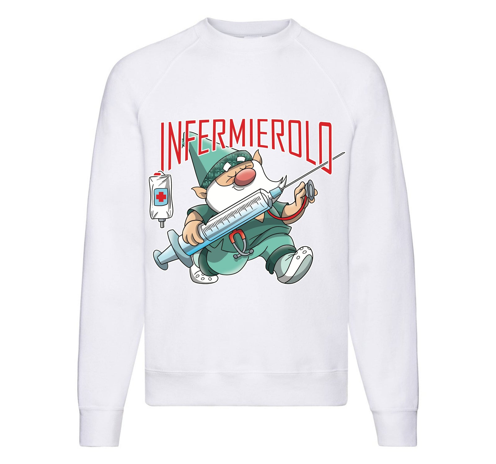 Felpa Classic Uomo Donna INFERMIEROLO ( IN4378659 ) - Gufetto Brand