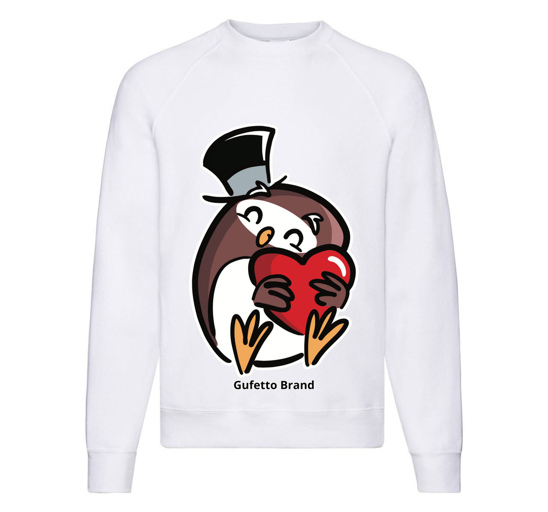 Felpa Classic Uomo Donna GUFETTO CUORE ( GC309811128 ) - Gufetto Brand
