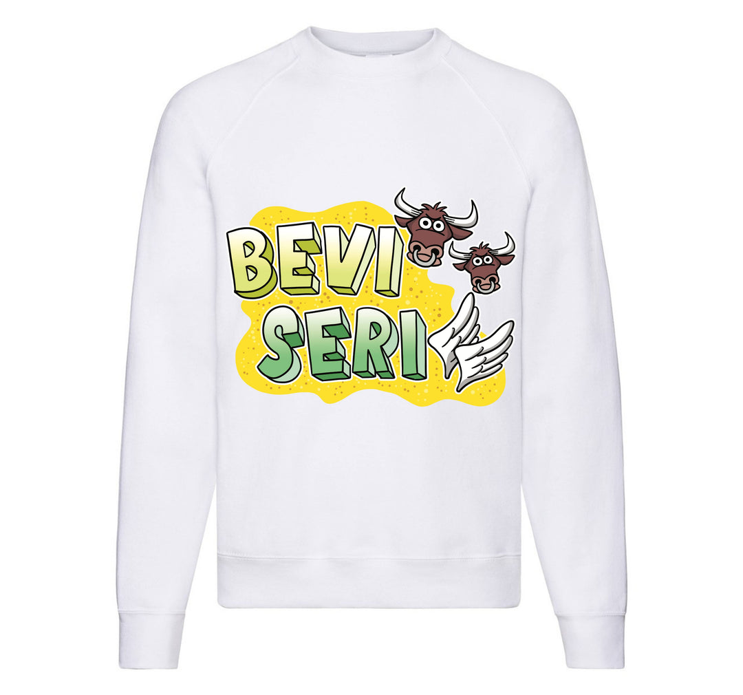 Felpa Classic Uomo Donna REBUS BEVITORI SERIALI ( BS82563258 ) - Gufetto Brand