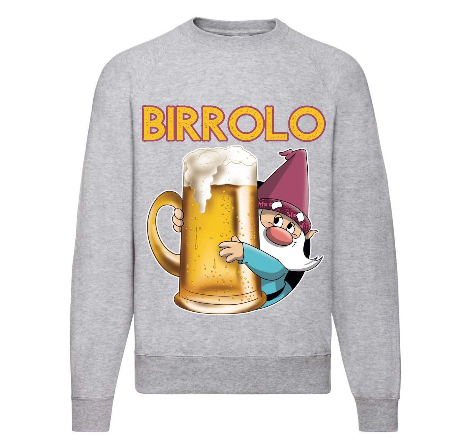 Felpa Classic Uomo Donna BIRROLO NEW ( BN444097213 ) - Gufetto Brand
