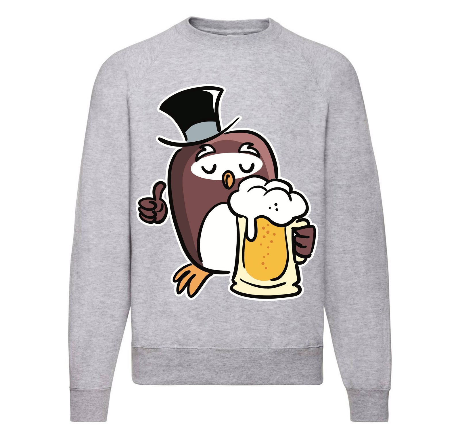 Felpa Classic Uomo Donna GUFETTO BIRRA ( GB33308743 ) - Gufetto Brand