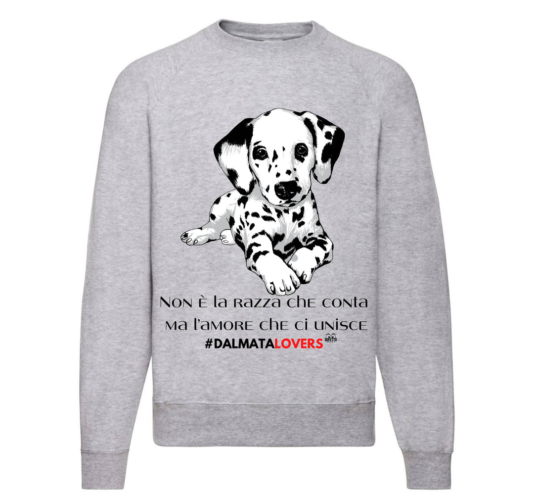 Felpa Classic Uomo Donna DALMATA LOVERS ( DA45908743 ) - Gufetto Brand