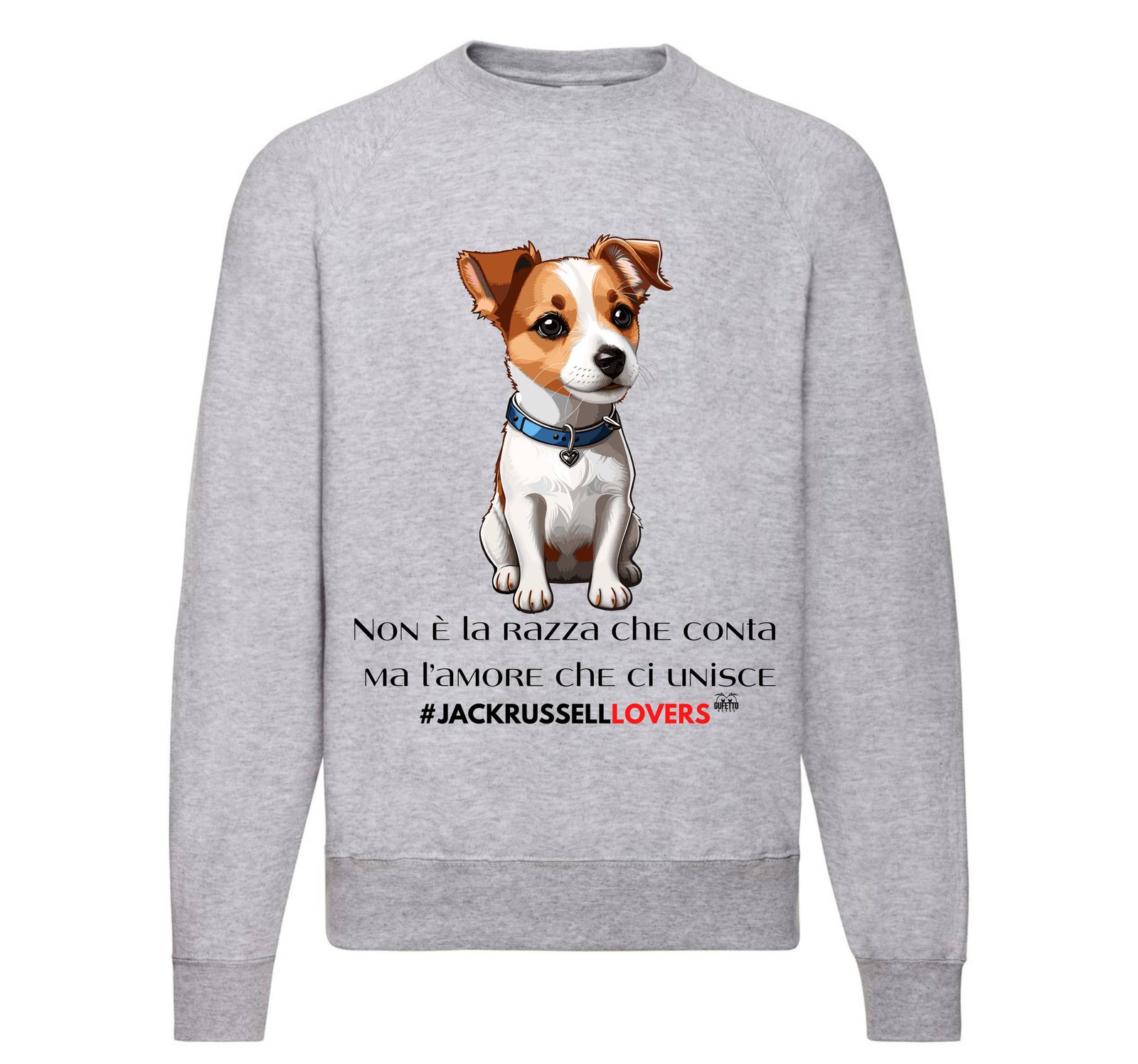 Felpa Classic Uomo Donna JACK RUSSELL LOVERS ( JA87609234 ) - Gufetto Brand