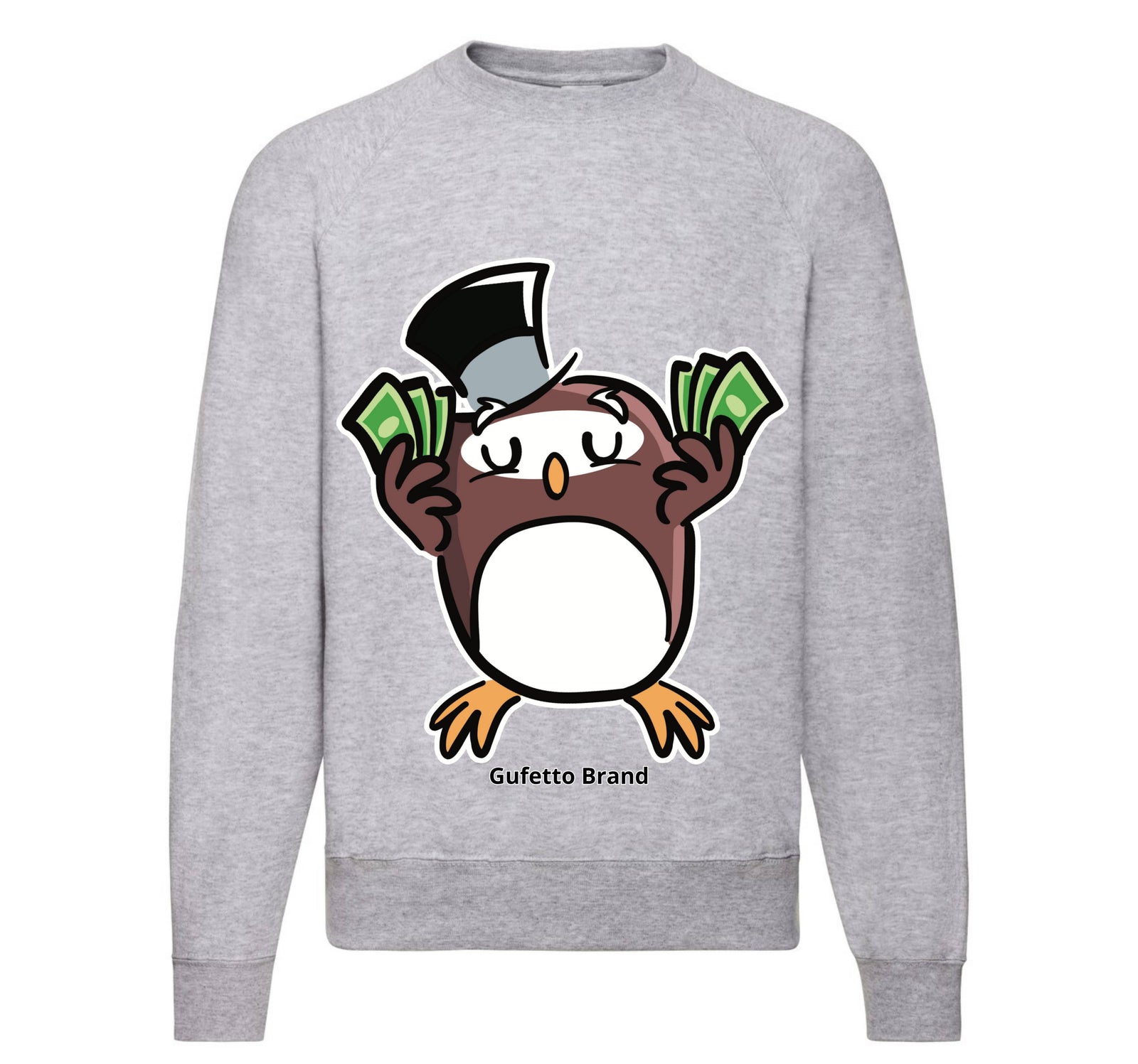 Felpa Classic Uomo Donna GUFETTO SOLDI ( GS6667905632 ) - Gufetto Brand