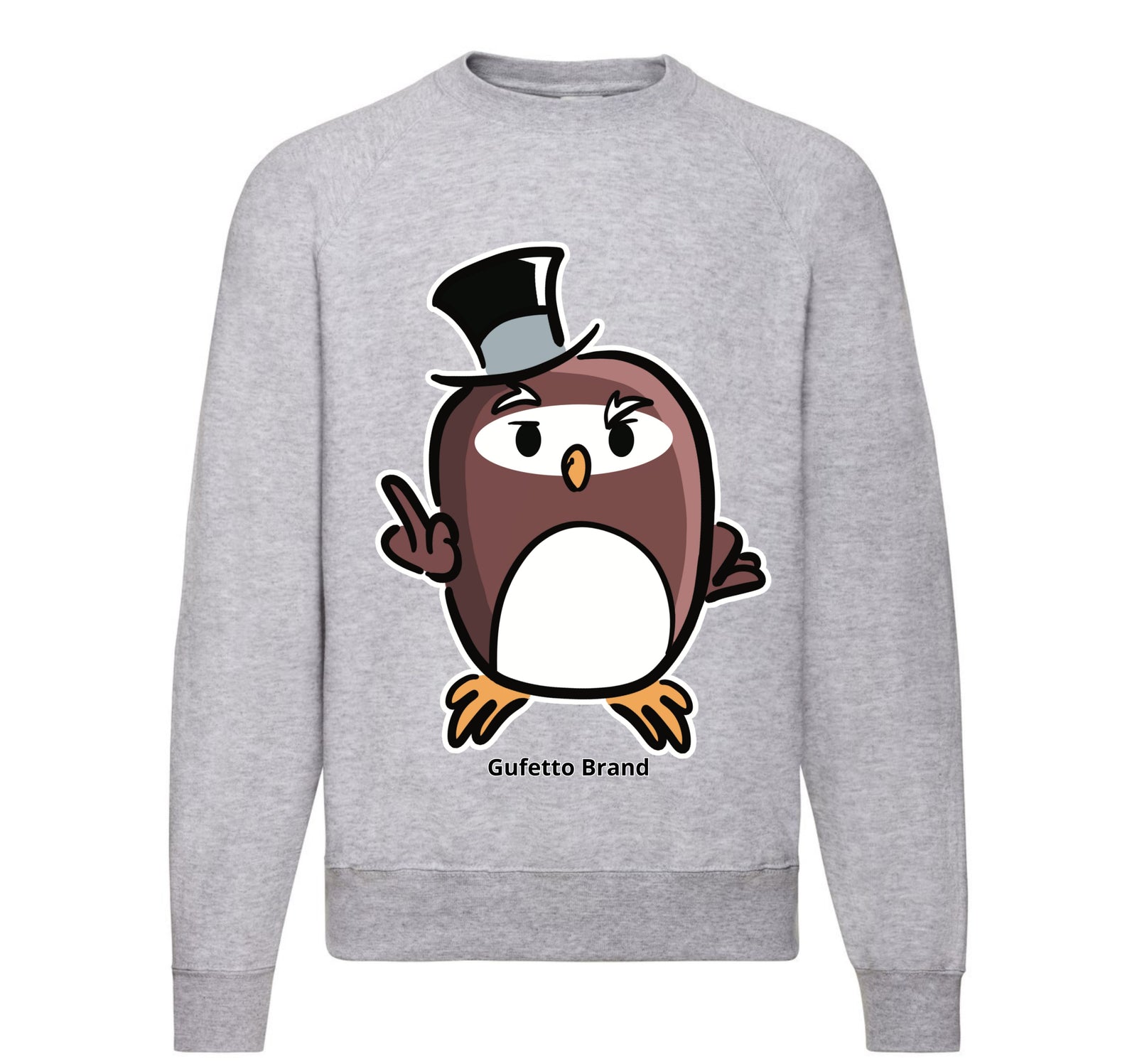 Felpa Classic Uomo Donna GUFETTO FU*K ( G99900032 ) - Gufetto Brand