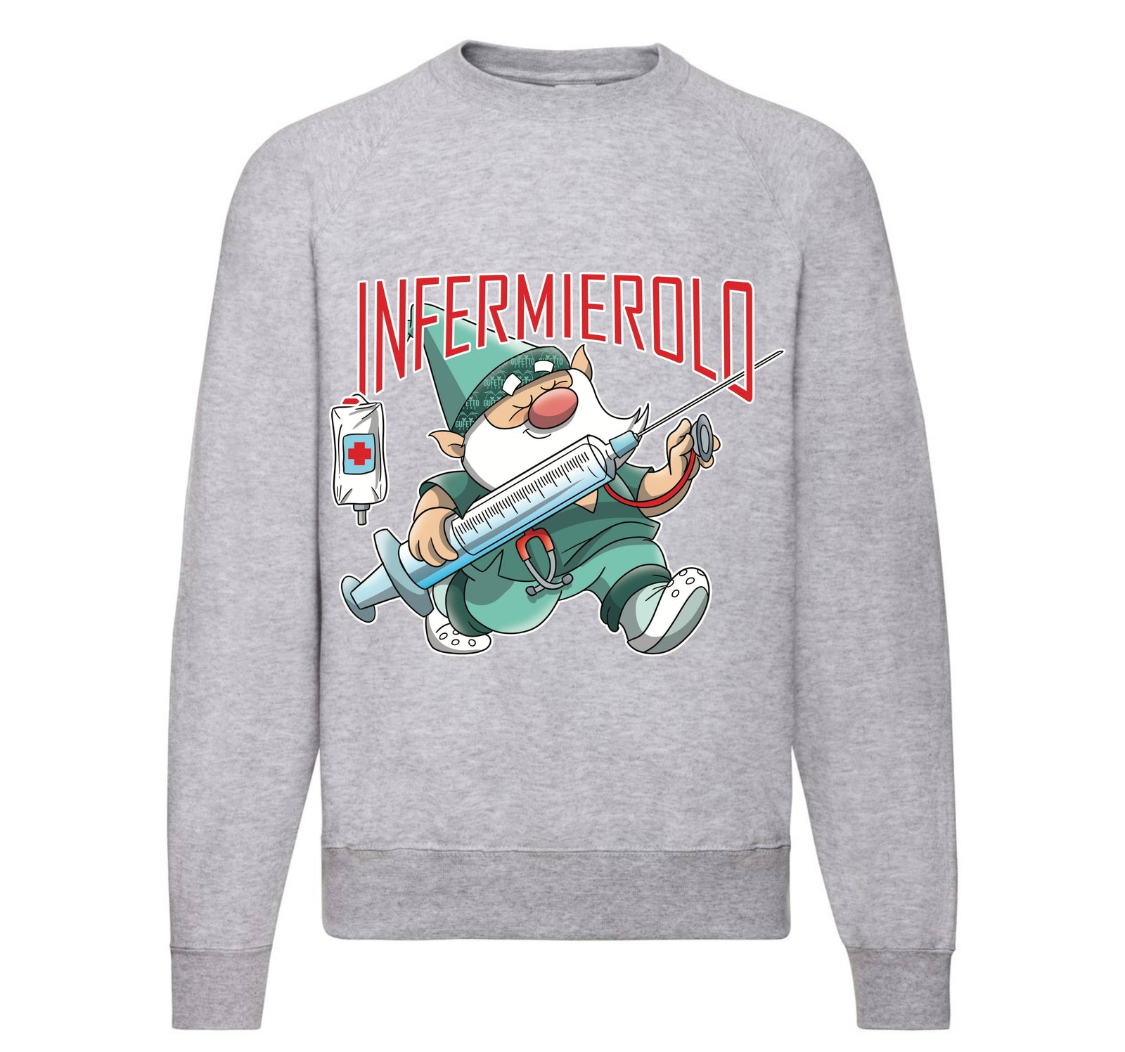 Felpa Classic Uomo Donna INFERMIEROLO ( IN4378659 ) - Gufetto Brand