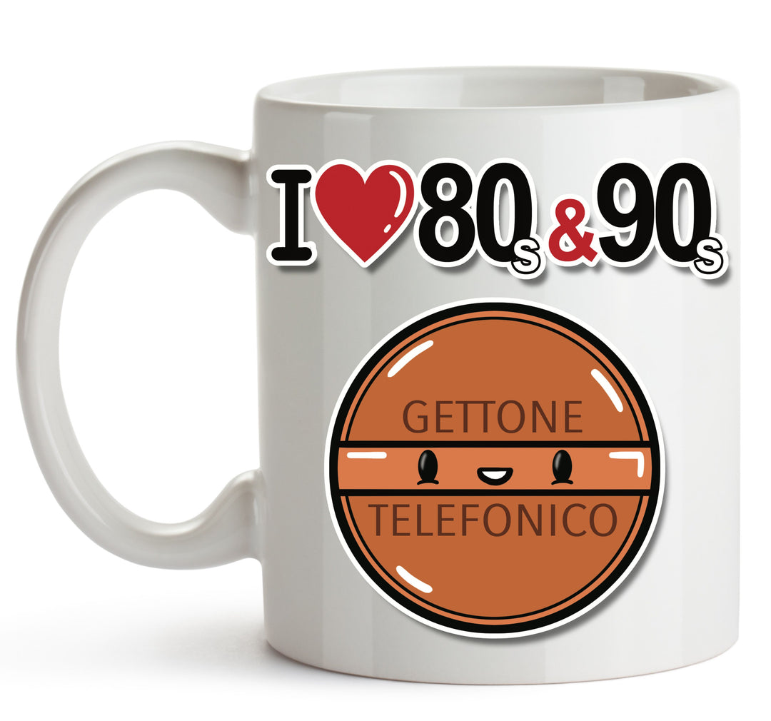 Tazza I LOVE 80/90 GETTONE ( G70009217 ) - Gufetto Brand