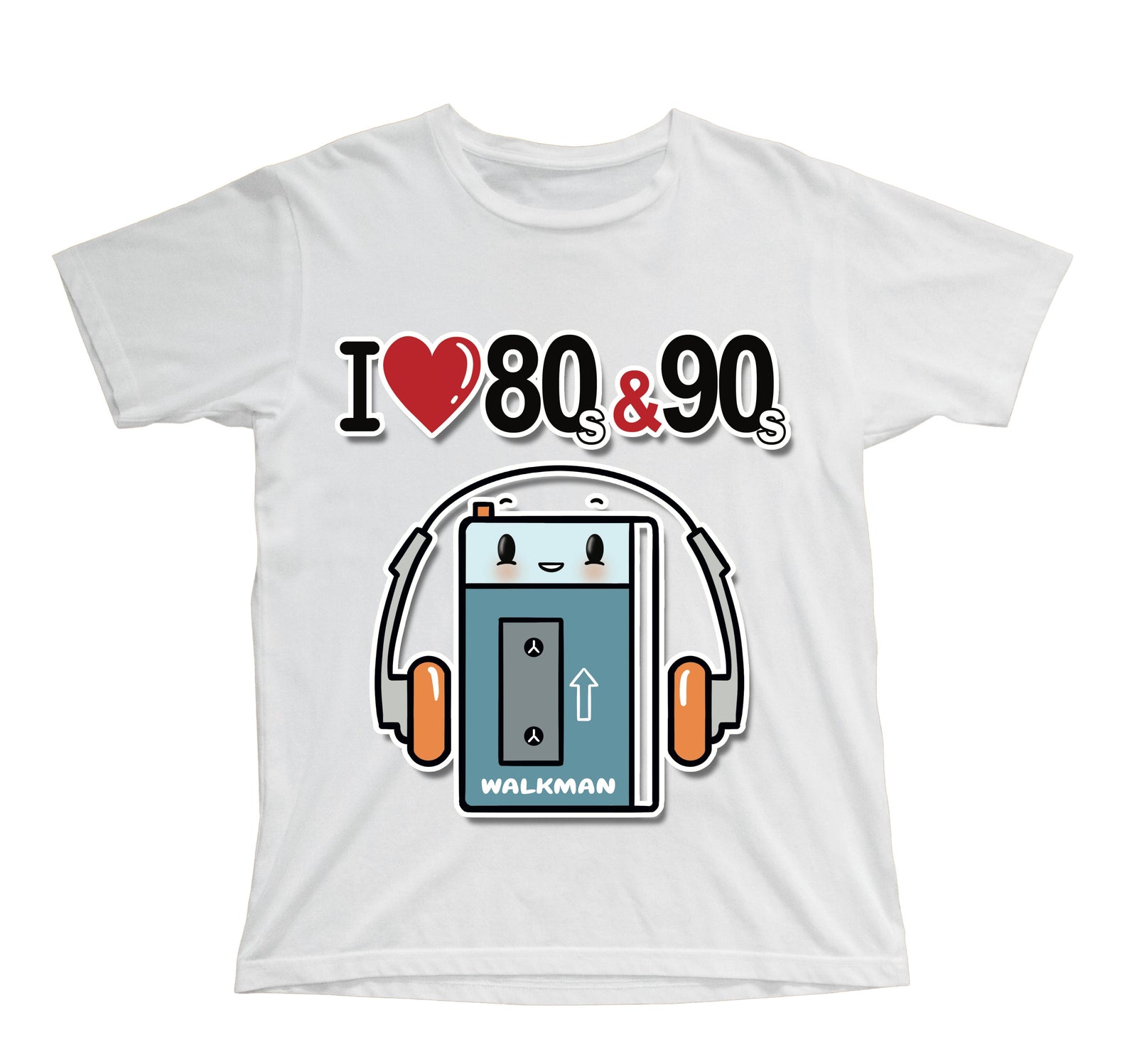 T-shirt Bambino/a I LOVE 80/90 WALKMAN ( WA8054362 ) - Gufetto Brand