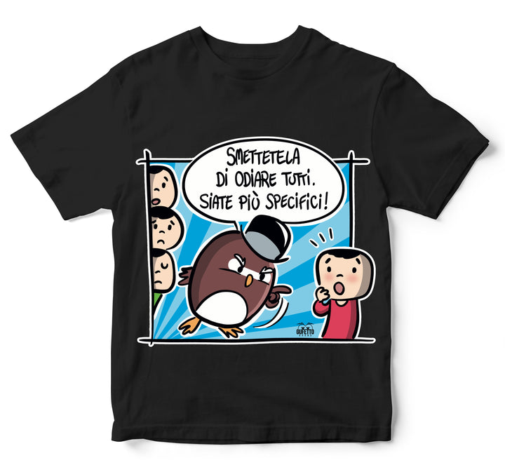 T-shirt Bambino/a ODIO TUTTI ( O890333218 ) - Gufetto Brand
