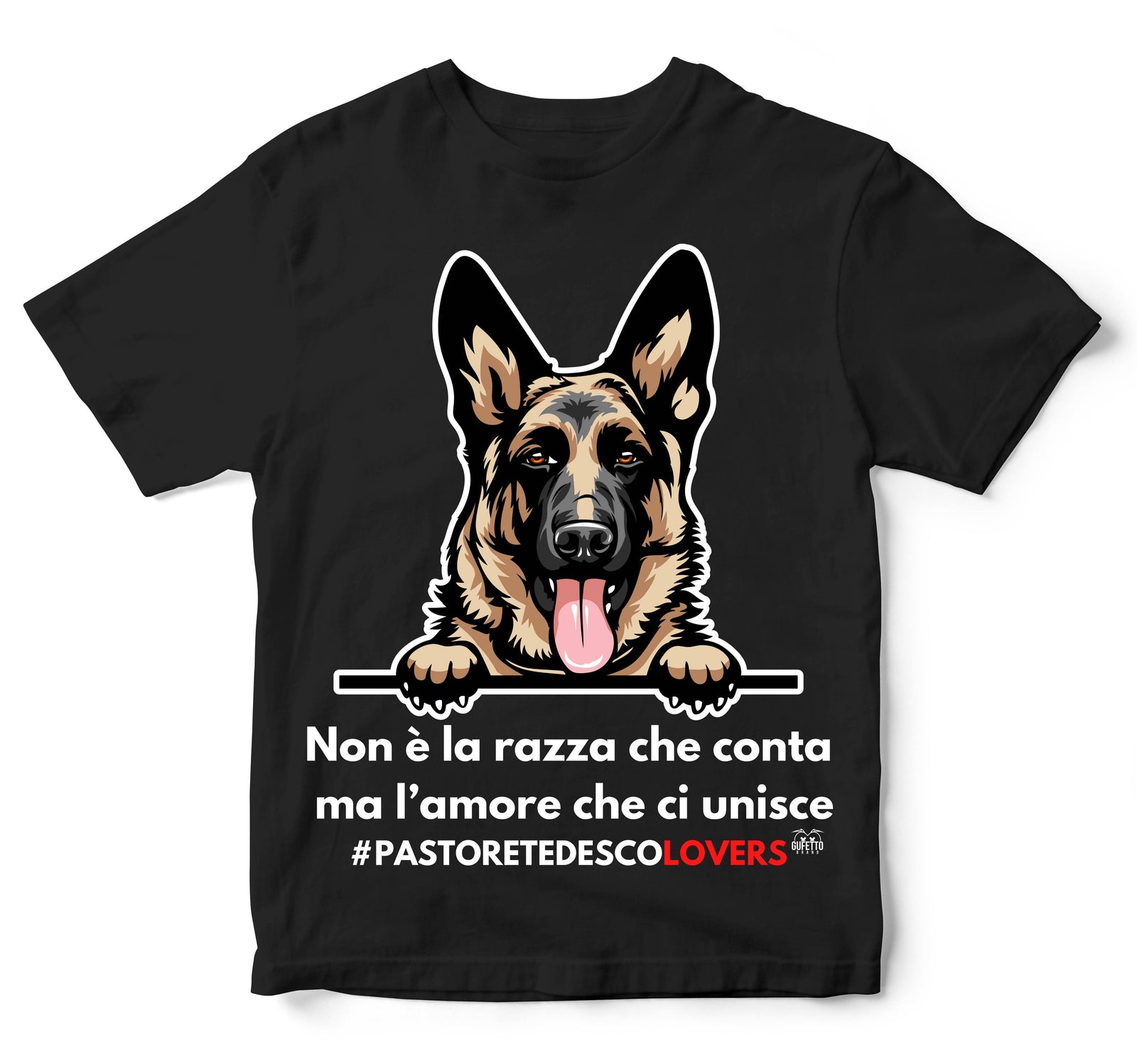 T-shirt Bambino/a PASTORE TEDESCO LOVERS ( PT770932856 ) - Gufetto Brand