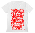T-shirt Donna SESSO E SAMBA ( SS7809234567 ) - Gufetto Brand