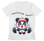 T-shirt Donna PANDA MUSCOLI ( PA489056789 ) - Gufetto Brand