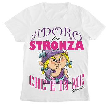 T-shirt Donna STRONZOLA ADORO ( AD87891236558 )