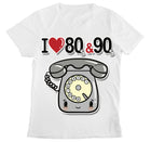 T-shirt Donna I LOVE 80/90 TELEFONO ( T893666578 ) - Gufetto Brand