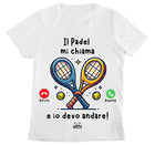 T-shirt Donna CHIAMATA PADEL ( CP64869267194657 ) - Gufetto Brand