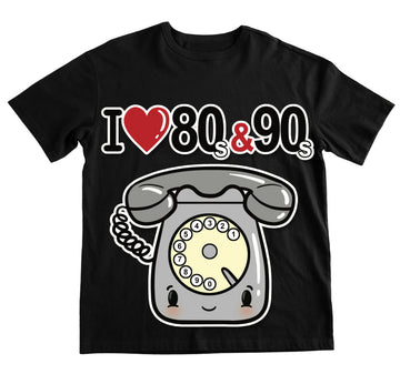 T-shirt Uomo I LOVE 80/90 TELEFONO ( T893666578 )