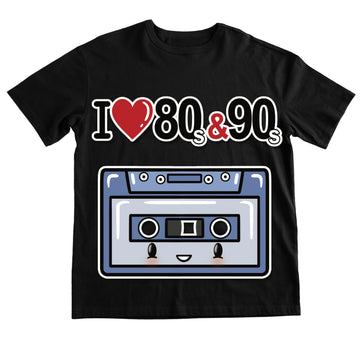 T-shirt Uomo I LOVE 80/90 MUSICASSETTA ( M44400874 )