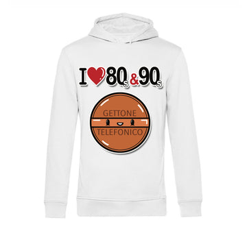 Felpa donna I LOVE 80/90 GETTONE ( G70009217 )