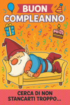 Biglietto Auguri DIVANOLO ( Versione Digitale ) ( 12.7 x 17.78 cm ) - Gufetto Brand