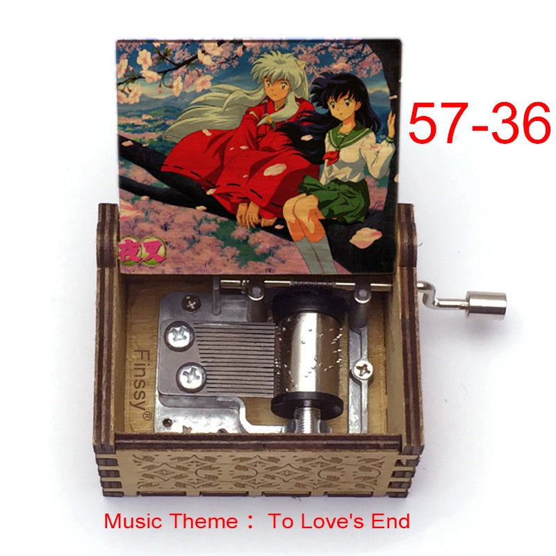Carillon Tema musicale alla fine dell'amore anime inuyasha KAGOME Kikyo Sesshomaru Stampa carillon in legno bambini ragazzi ragazze regalo Caixa De Musica - Gufetto Brand