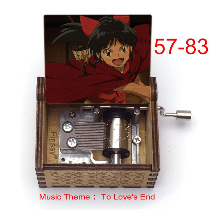 Carillon Tema musicale alla fine dell'amore anime inuyasha KAGOME Kikyo Sesshomaru Stampa carillon in legno bambini ragazzi ragazze regalo Caixa De Musica - Gufetto Brand