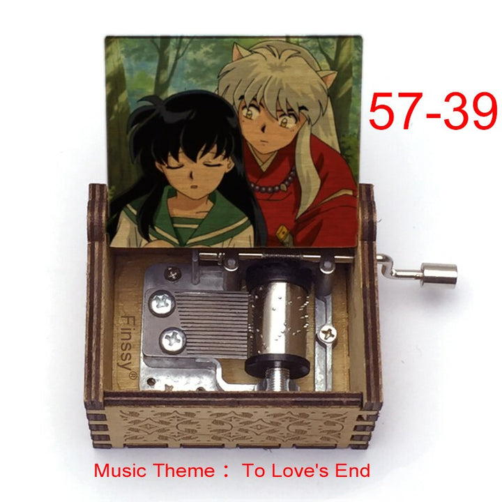 Carillon Tema musicale alla fine dell'amore anime inuyasha KAGOME Kikyo Sesshomaru Stampa carillon in legno bambini ragazzi ragazze regalo Caixa De Musica - Gufetto Brand