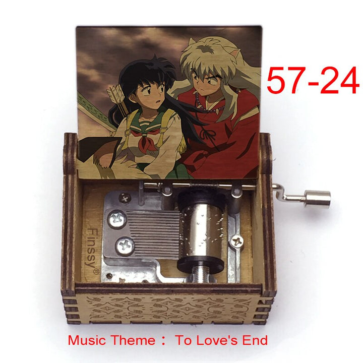 Carillon Tema musicale alla fine dell'amore anime inuyasha KAGOME Kikyo Sesshomaru Stampa carillon in legno bambini ragazzi ragazze regalo Caixa De Musica - Gufetto Brand
