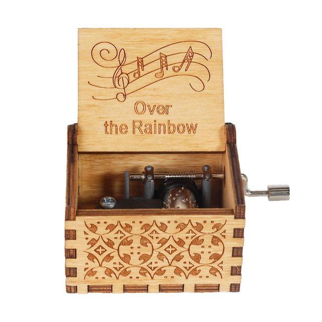Attacking Giants Stationed Corps Music Box Bianco Blu Nero Legno You're My Sunshine The Godfather Musica Tema Regalo di compleanno - Gufetto Brand