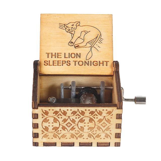 Attacking Giants Stationed Corps Music Box Bianco Blu Nero Legno You're My Sunshine The Godfather Musica Tema Regalo di compleanno - Gufetto Brand