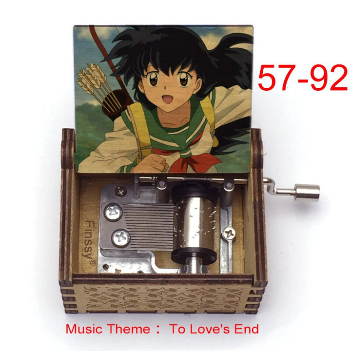Carillon Tema musicale alla fine dell'amore anime inuyasha KAGOME Kikyo Sesshomaru Stampa carillon in legno bambini ragazzi ragazze regalo Caixa De Musica - Gufetto Brand
