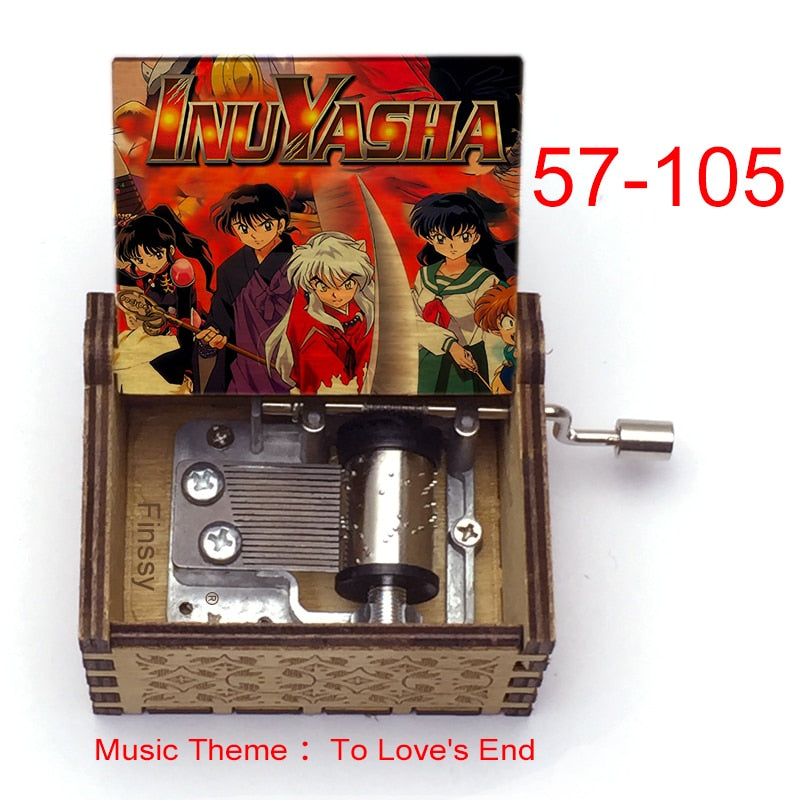 Carillon Tema musicale alla fine dell'amore anime inuyasha KAGOME Kikyo Sesshomaru Stampa carillon in legno bambini ragazzi ragazze regalo Caixa De Musica - Gufetto Brand