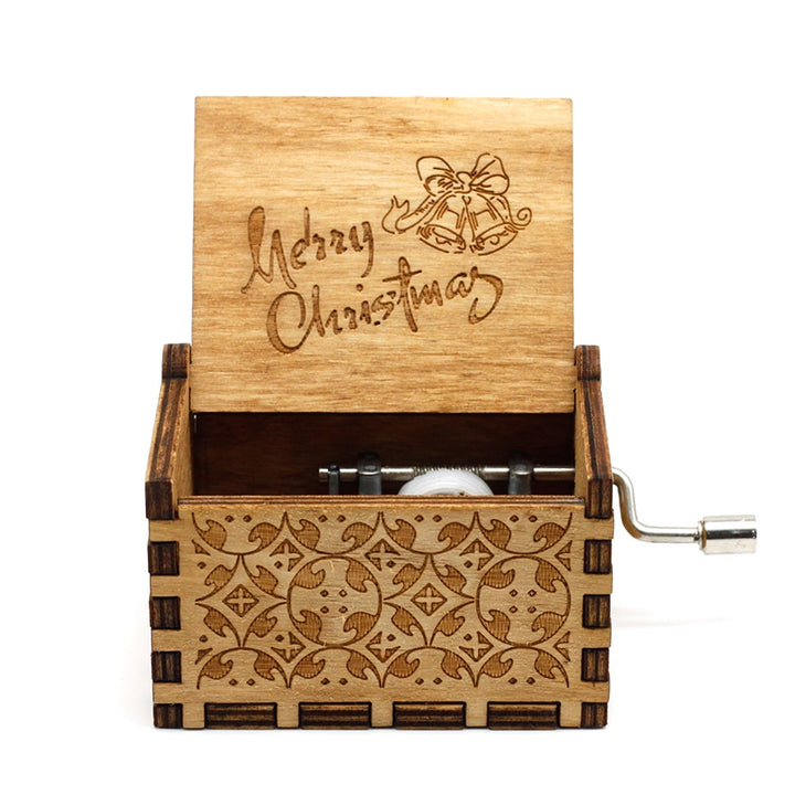 Carillon Queen a manovella in legno caldo Tema Bohemian Rhapsody Love Dad Love Mom You Are Our Sunshine compleanno Regalo di Natale - Gufetto Brand