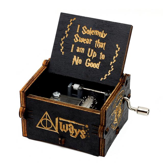 Attacking Giants Stationed Corps Music Box Bianco Blu Nero Legno You're My Sunshine The Godfather Musica Tema Regalo di compleanno - Gufetto Brand