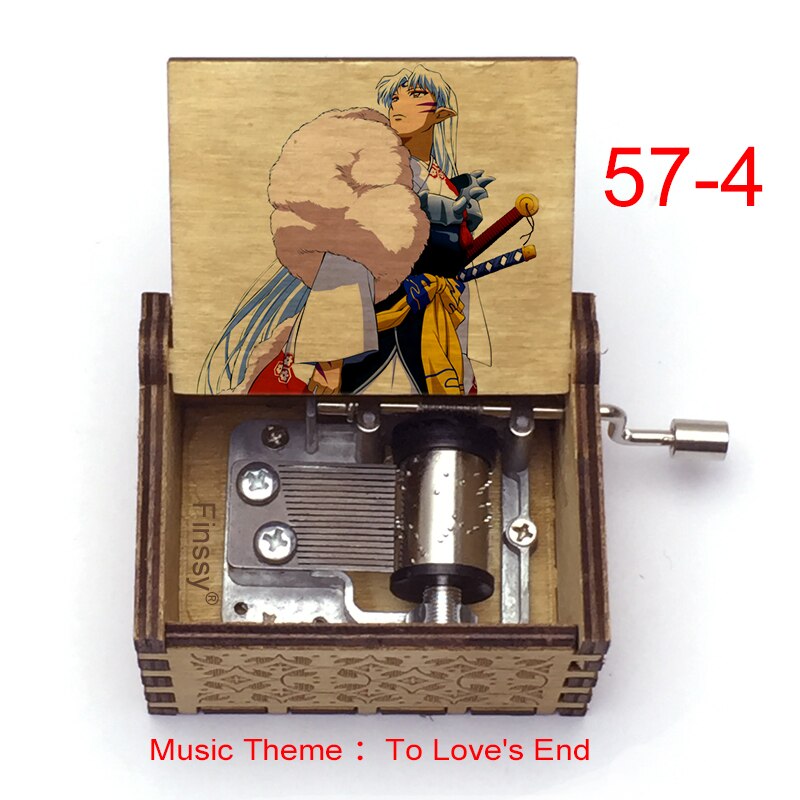 Carillon Tema musicale alla fine dell'amore anime inuyasha KAGOME Kikyo Sesshomaru Stampa carillon in legno bambini ragazzi ragazze regalo Caixa De Musica - Gufetto Brand