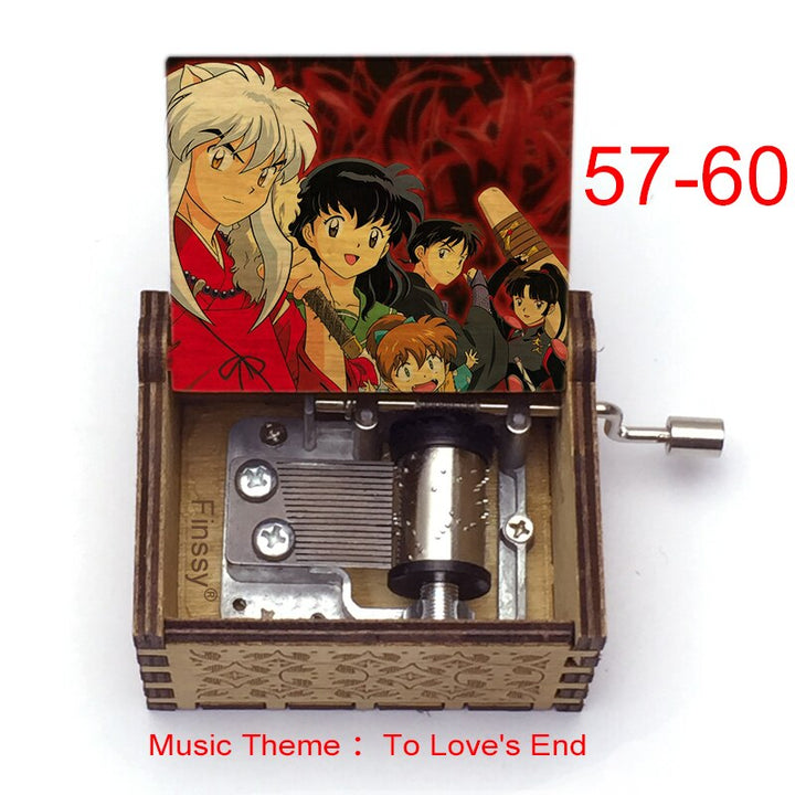 Carillon Tema musicale alla fine dell'amore anime inuyasha KAGOME Kikyo Sesshomaru Stampa carillon in legno bambini ragazzi ragazze regalo Caixa De Musica - Gufetto Brand
