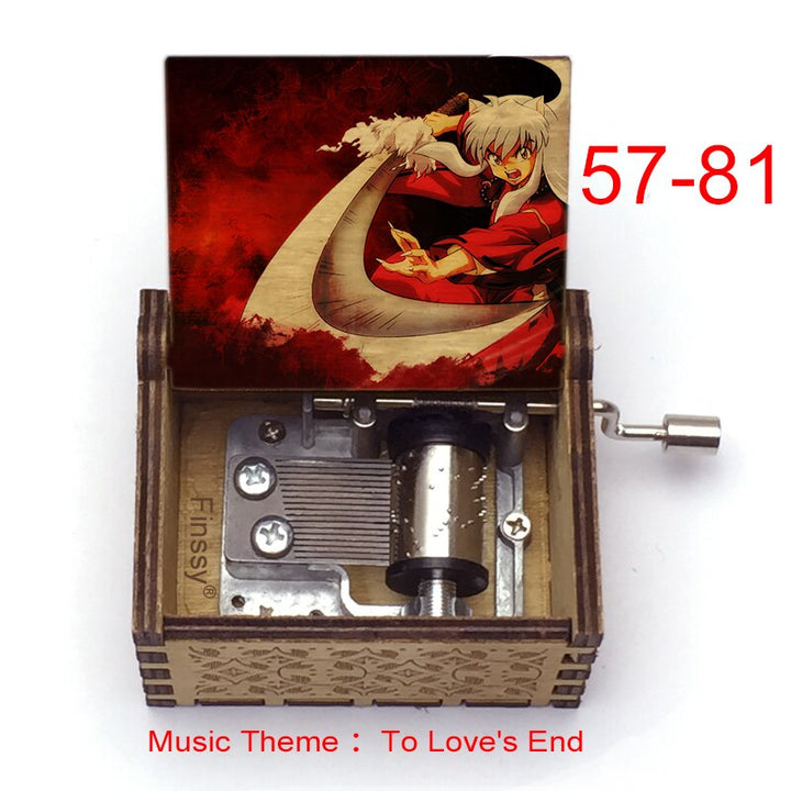 Carillon Tema musicale alla fine dell'amore anime inuyasha KAGOME Kikyo Sesshomaru Stampa carillon in legno bambini ragazzi ragazze regalo Caixa De Musica - Gufetto Brand