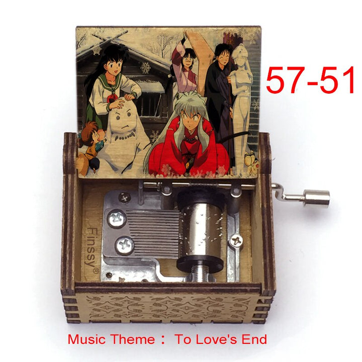 Carillon Tema musicale alla fine dell'amore anime inuyasha KAGOME Kikyo Sesshomaru Stampa carillon in legno bambini ragazzi ragazze regalo Caixa De Musica - Gufetto Brand