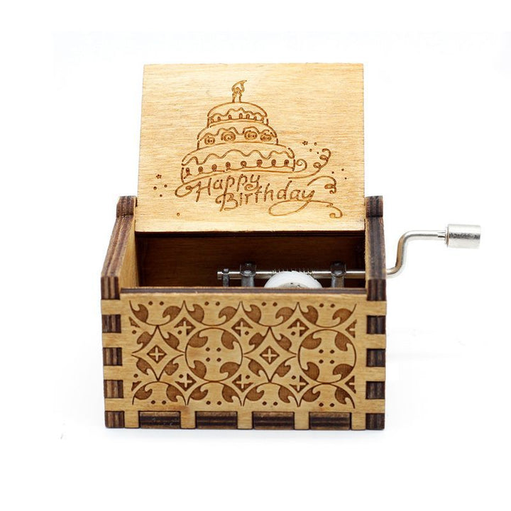 NOVITÀ Music Box QUEEN Un sacco di stili Tema di buon Natale Mano di legno Natale Compleanno Regalo di San Valentino Regalo di Capodanno - Gufetto Brand