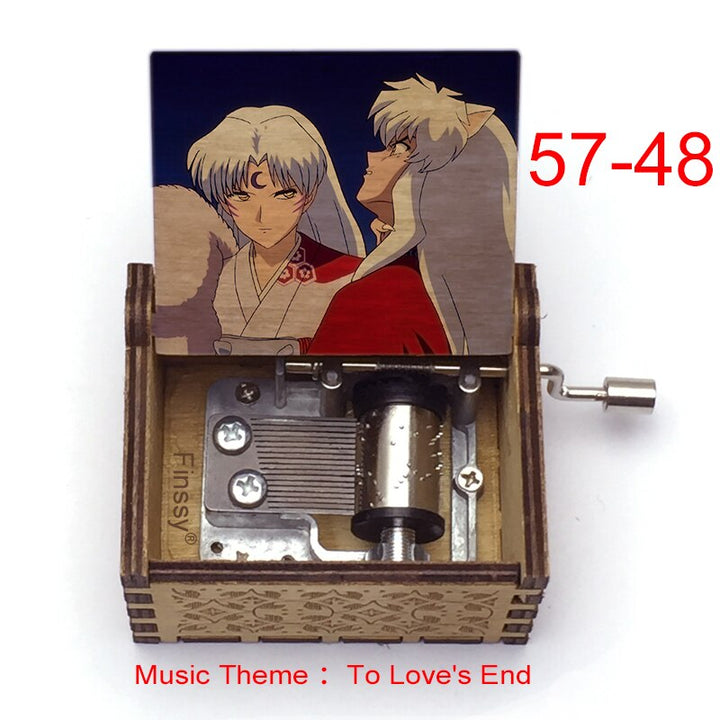 Carillon Tema musicale alla fine dell'amore anime inuyasha KAGOME Kikyo Sesshomaru Stampa carillon in legno bambini ragazzi ragazze regalo Caixa De Musica - Gufetto Brand