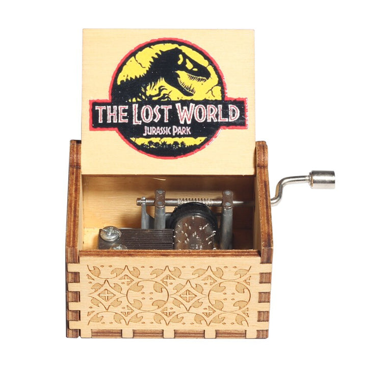 2022 Carillon in legno Jurassic Park all'ingrosso Un sacco di temi Buon Natale My Heart Will Go On Queen Compleanno Regalo di Halloween - Gufetto Brand