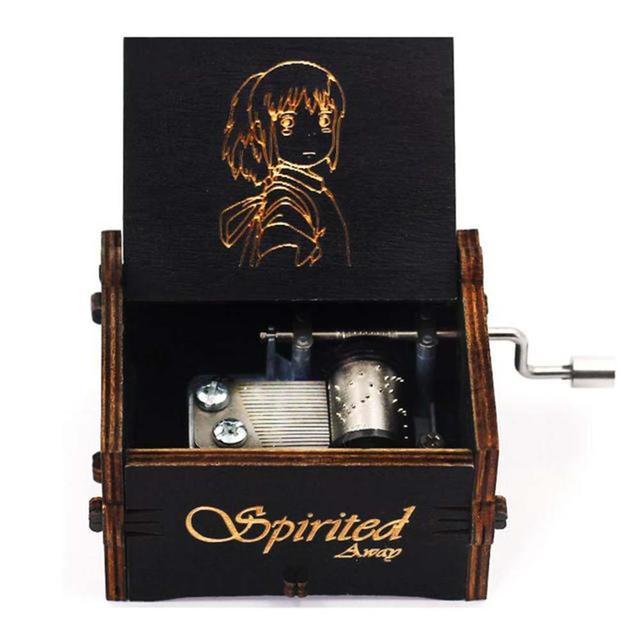 Attacking Giants Stationed Corps Music Box Bianco Blu Nero Legno You're My Sunshine The Godfather Musica Tema Regalo di compleanno - Gufetto Brand