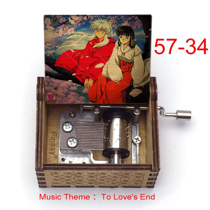 Carillon Tema musicale alla fine dell'amore anime inuyasha KAGOME Kikyo Sesshomaru Stampa carillon in legno bambini ragazzi ragazze regalo Caixa De Musica - Gufetto Brand